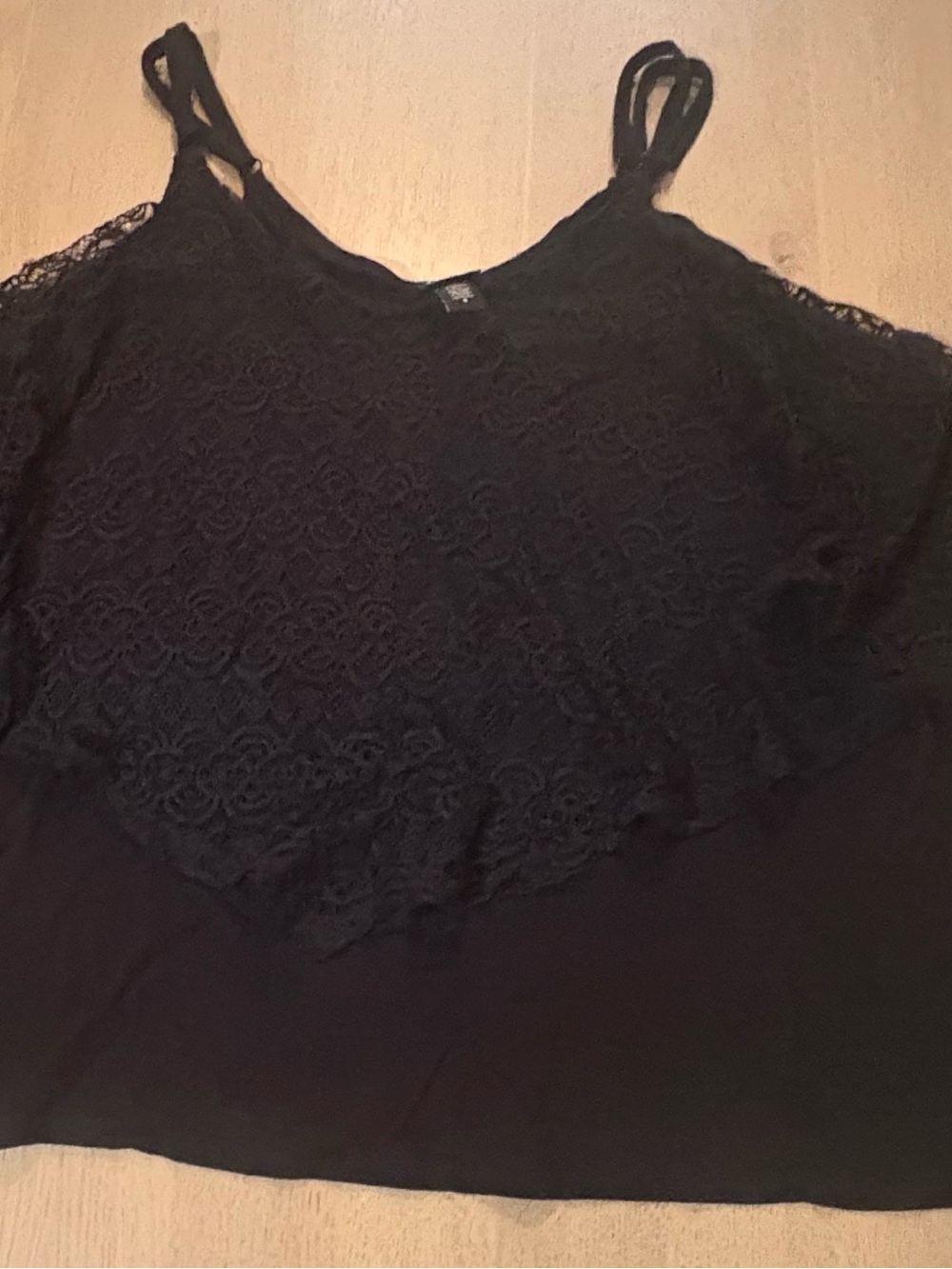 Torrid Black Lace Cold-Shoulder Cami 4X